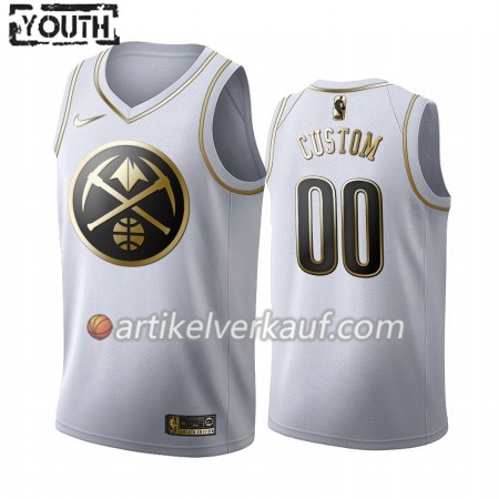 NBA Denver Nuggets Trikot Nike 2019-2020 Weiß Golden Edition Personalisierung Swingman - Kinder
